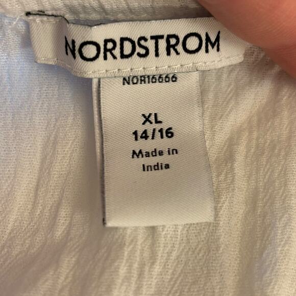 Nordstrom NWOT Girls White Tiered Cover-Up Dress-Size XL (14/16) - Picture 6 of 7